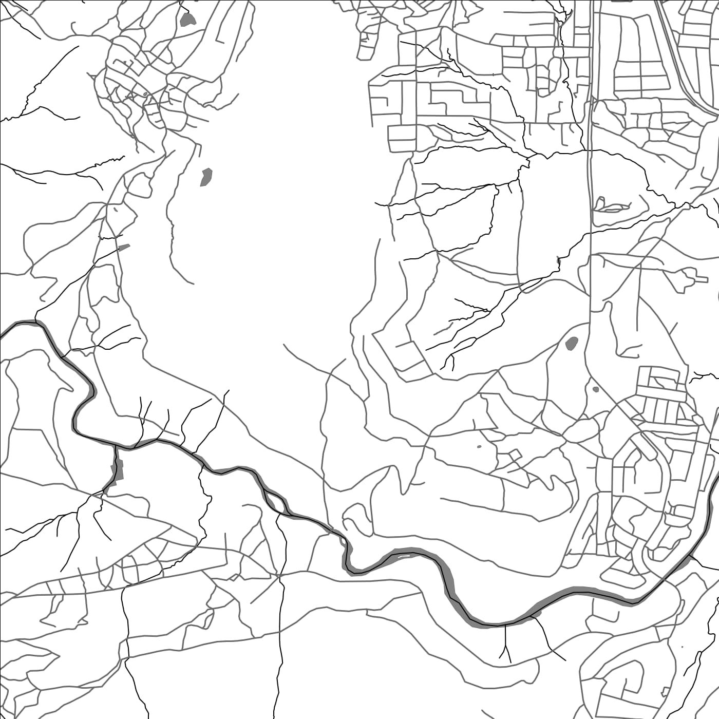 ROAD MAP OF TSIAME, LESOTHO BY MAPBAKES