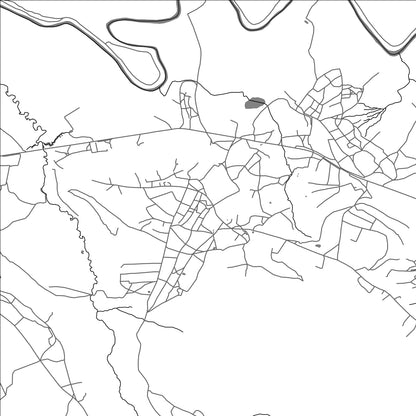 ROAD MAP OF TSIKOANE, LESOTHO BY MAPBAKES