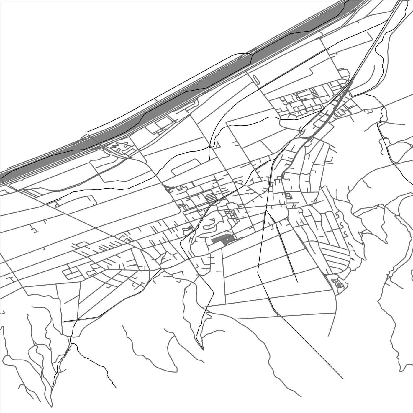 ROAD MAP OF BALZERS, LIECHTENSTEIN BY MAPBAKES