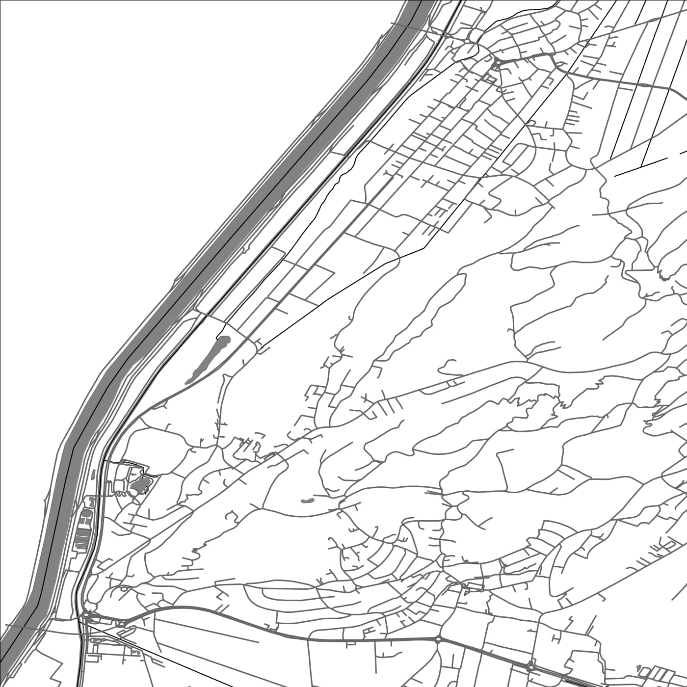 ROAD MAP OF BREITA, LIECHTENSTEIN BY MAPBAKES