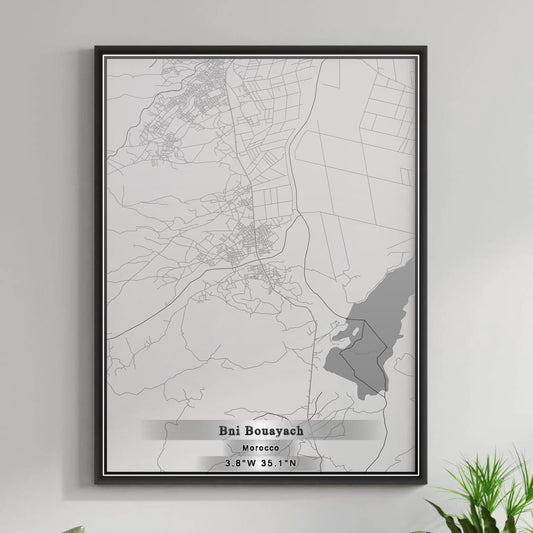 ROAD MAP OF BNI BOUAYACH, MOROCCO BY MAPBAKES