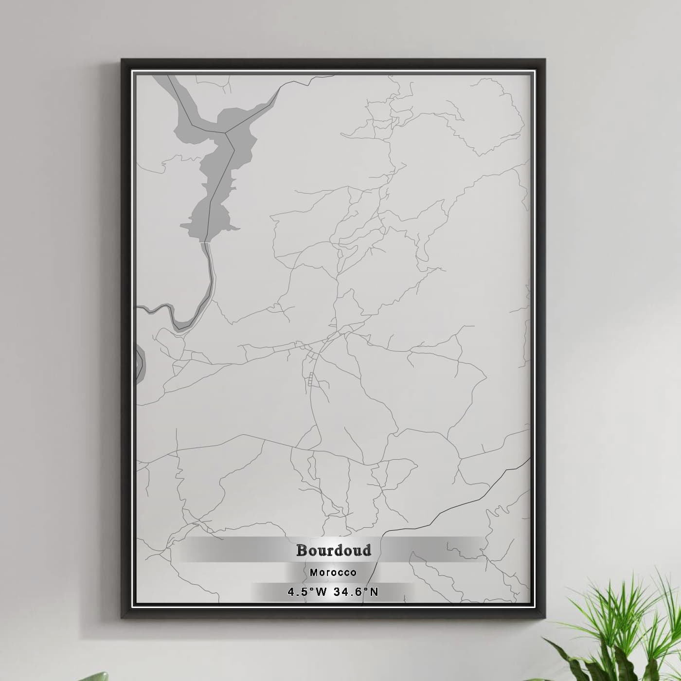 ROAD MAP OF BOURDOUD, MOROCCO BY MAPBAKES