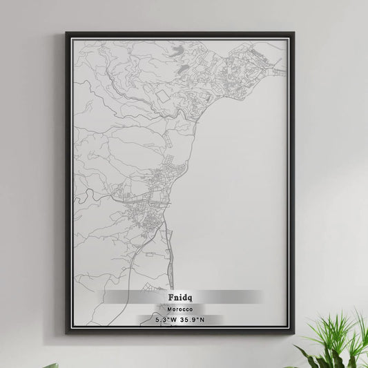 ROAD MAP OF FNIDQ, MOROCCO BY MAPBAKES