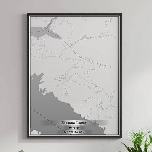 ROAD MAP OF KISSANE LTOUQI, MOROCCO BY MAPBAKES