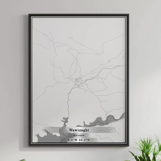 ROAD MAP OF WAWIZAGHT, MOROCCO BY MAPBAKES