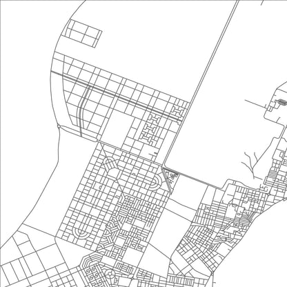 ROAD MAP OF AD DAKHLA, MOROCCO BY MAPBAKES