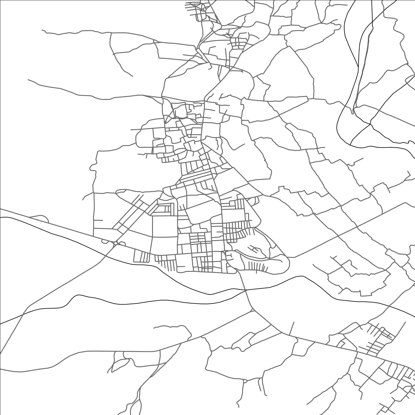 ROAD MAP OF AGDZ, MOROCCO BY MAPBAKES