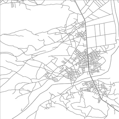 ROAD MAP OF AIT BOUCHTA, MOROCCO BY MAPBAKES