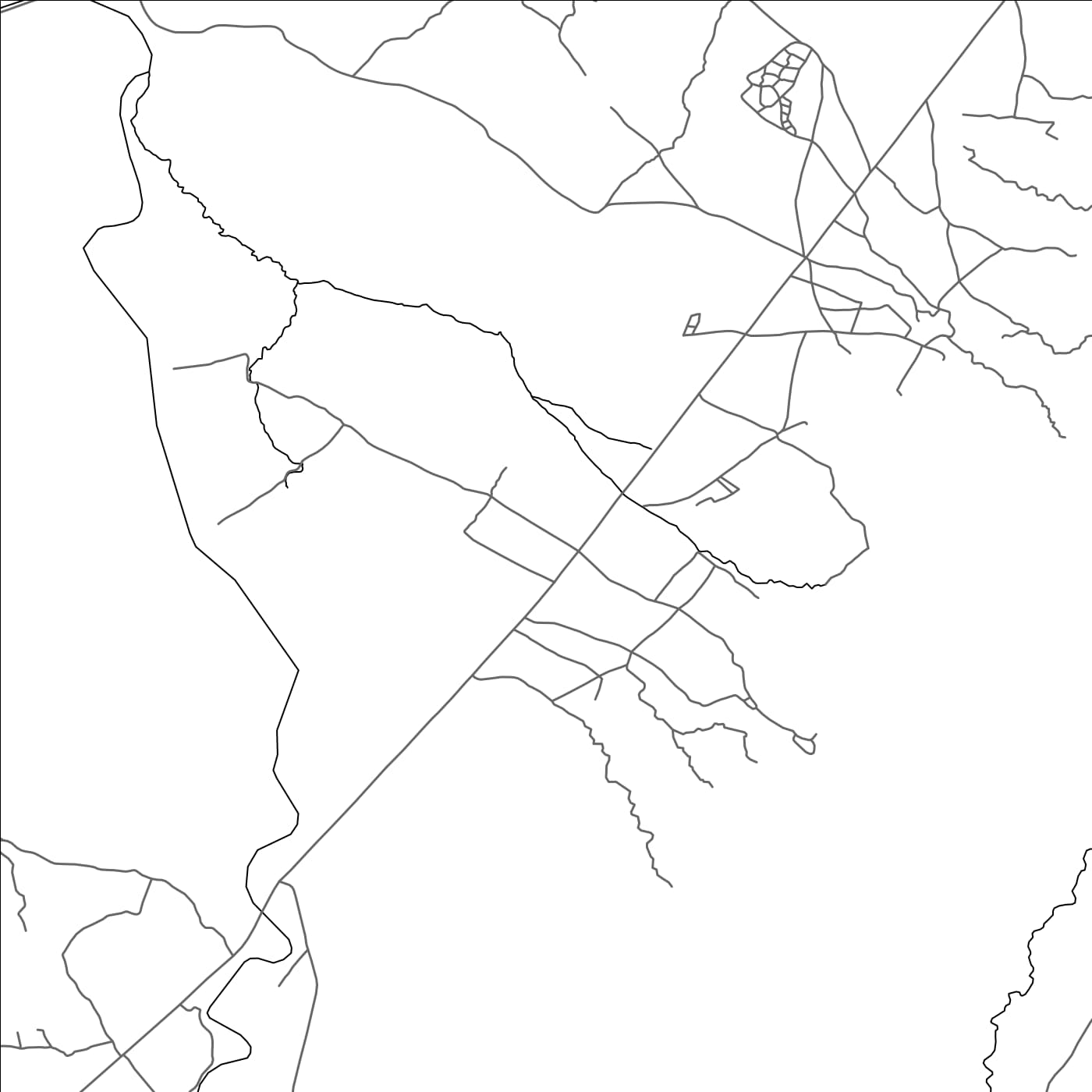 ROAD MAP OF AIT FASKA, MOROCCO BY MAPBAKES