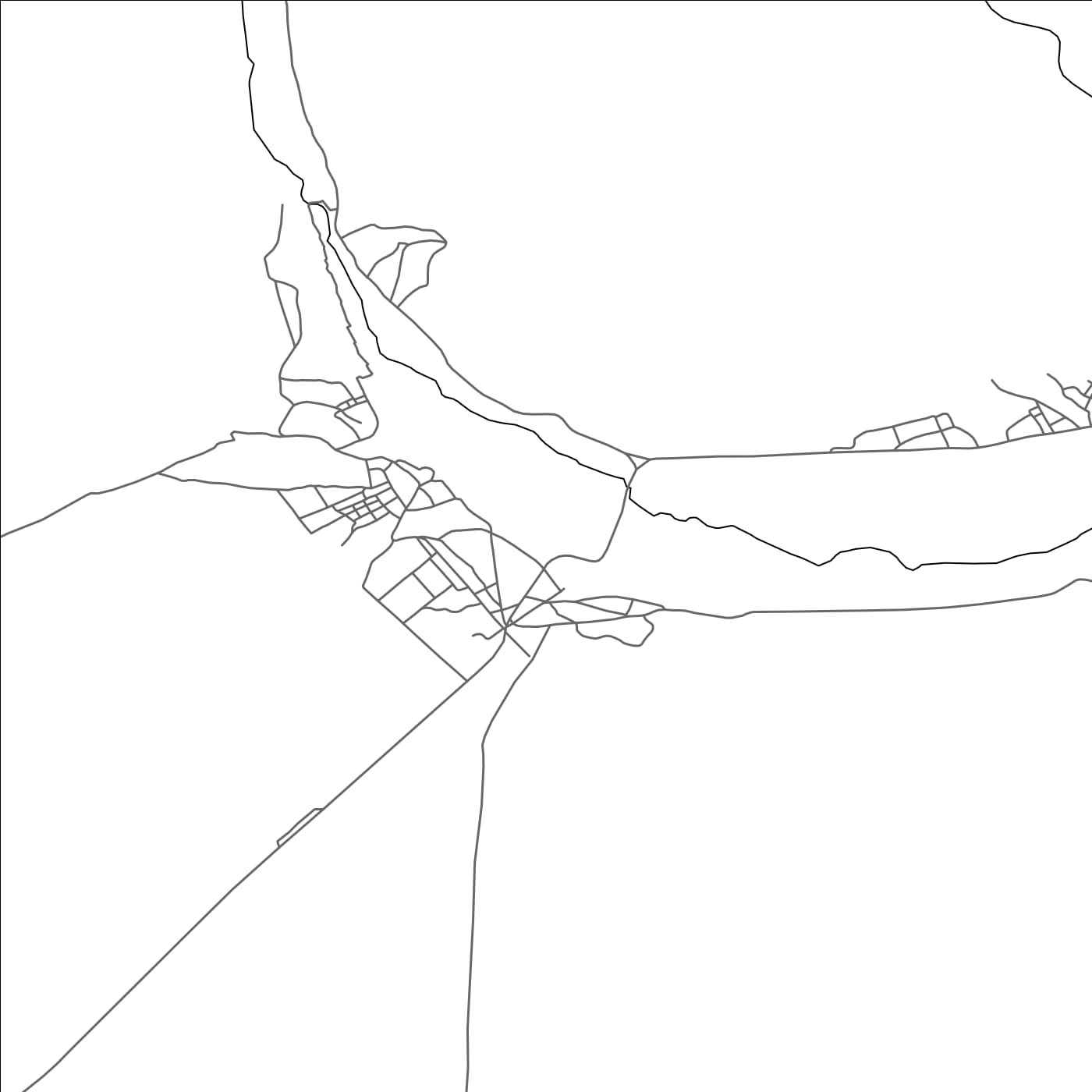 ROAD MAP OF AIT HANI, MOROCCO BY MAPBAKES