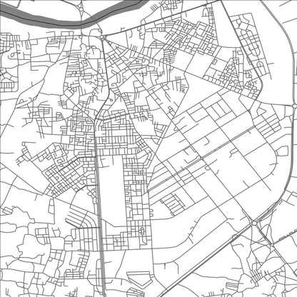 ROAD MAP OF AIT MELLOUL, MOROCCO BY MAPBAKES