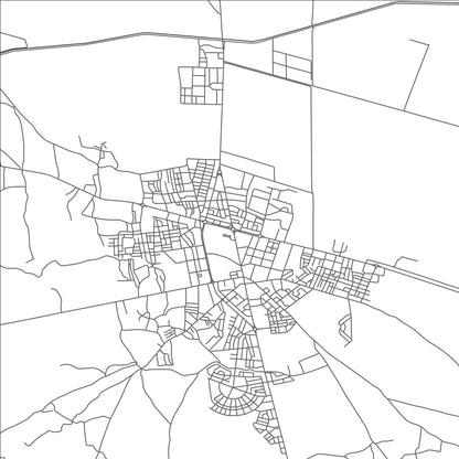 ROAD MAP OF AL 'ATTAWIA, MOROCCO BY MAPBAKES