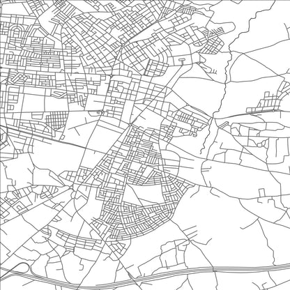 ROAD MAP OF AL KHMISSAT, MOROCCO BY MAPBAKES