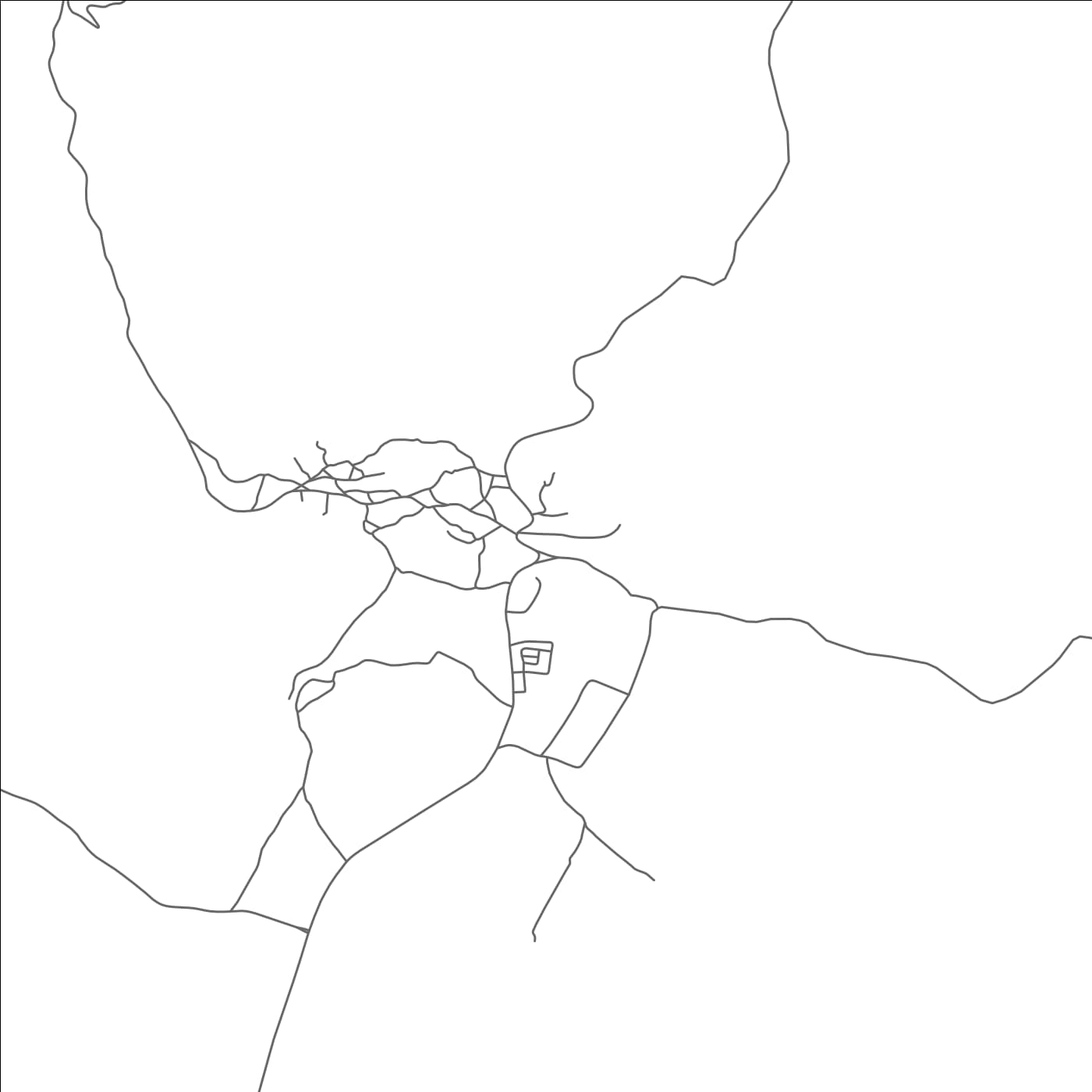 ROAD MAP OF ASJEN, MOROCCO BY MAPBAKES