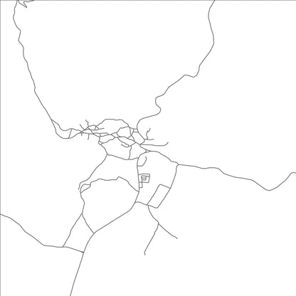 ROAD MAP OF ASJEN, MOROCCO BY MAPBAKES