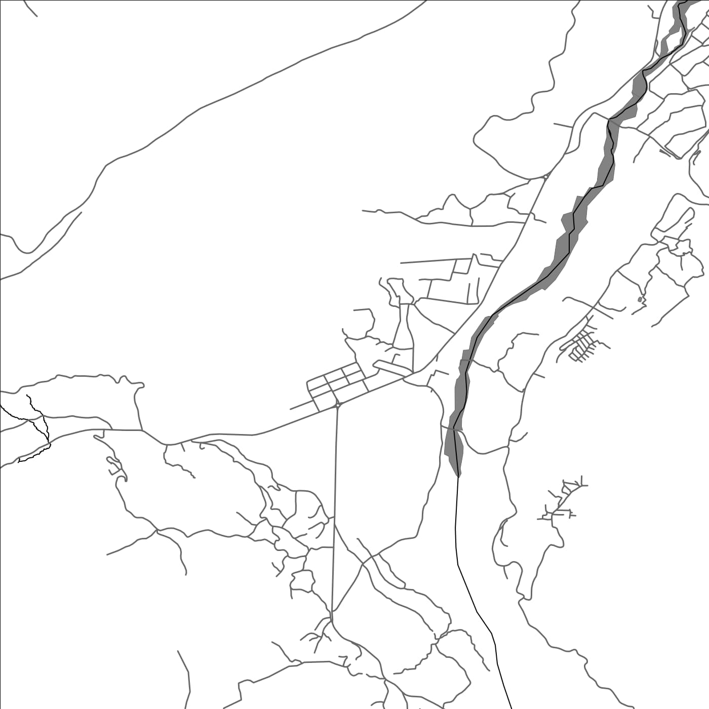 ROAD MAP OF ASNI, MOROCCO BY MAPBAKES