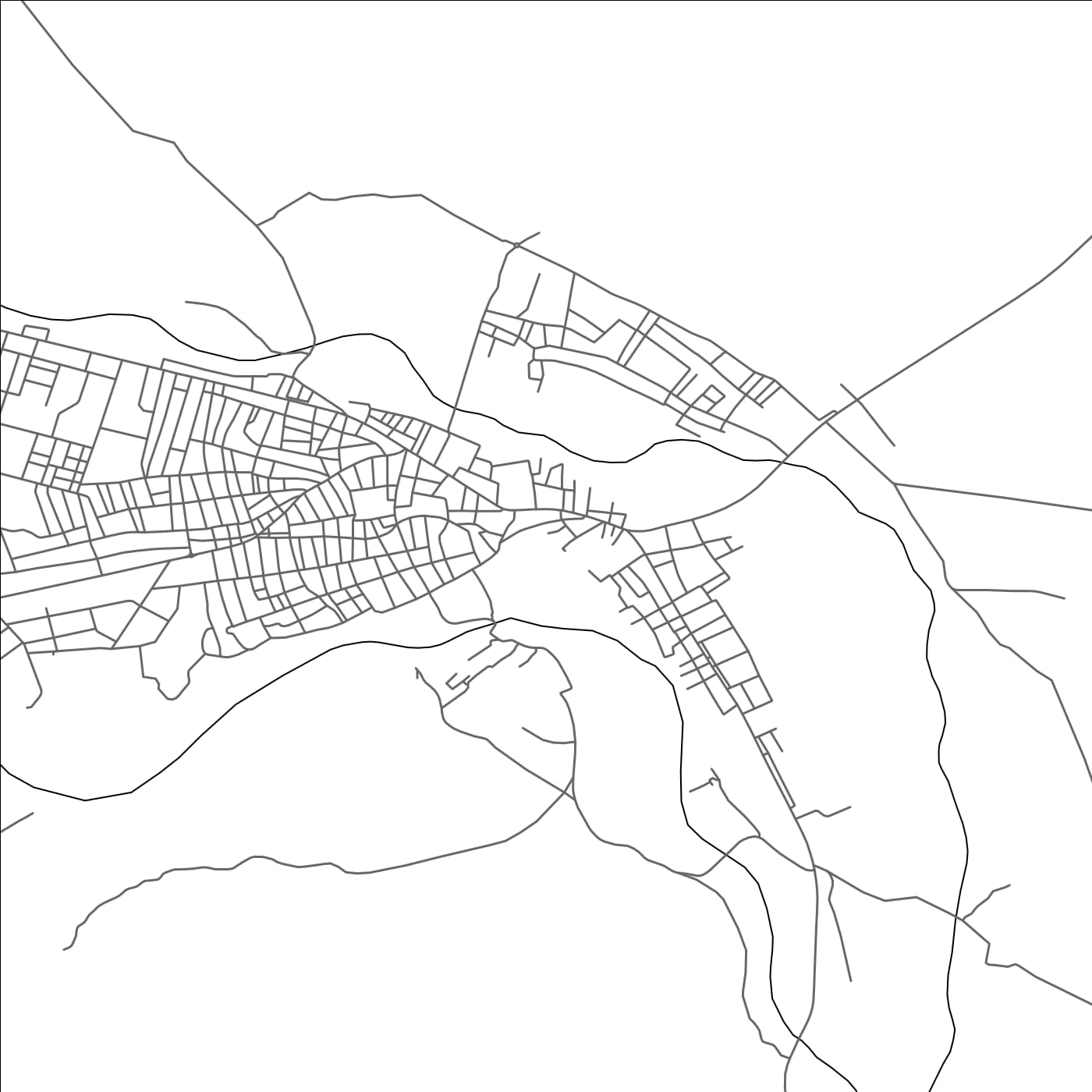 ROAD MAP OF ASSA, MOROCCO BY MAPBAKES