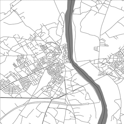 ROAD MAP OF AZEMMOUR, MOROCCO BY MAPBAKES