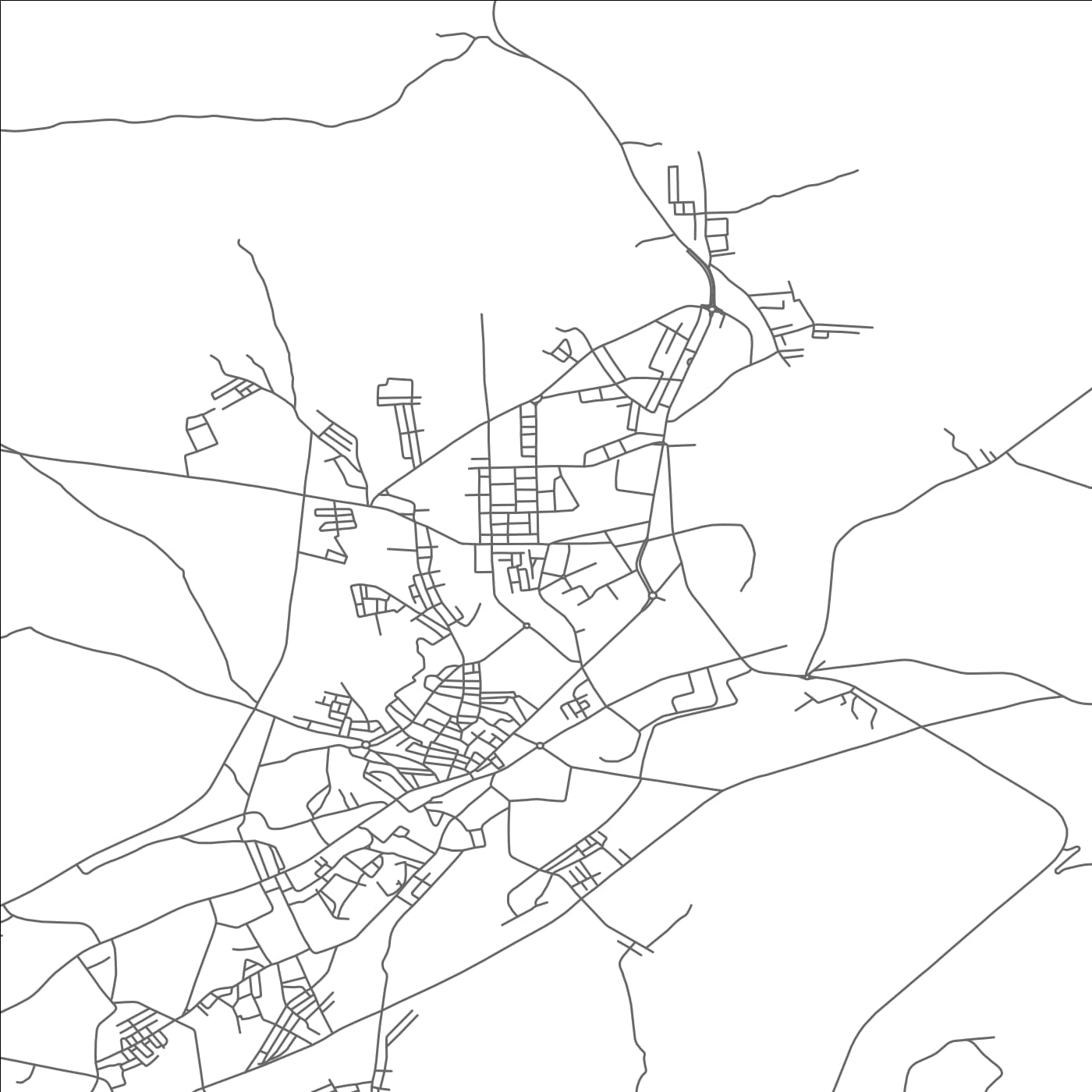 ROAD MAP OF AZIYLAL, MOROCCO BY MAPBAKES