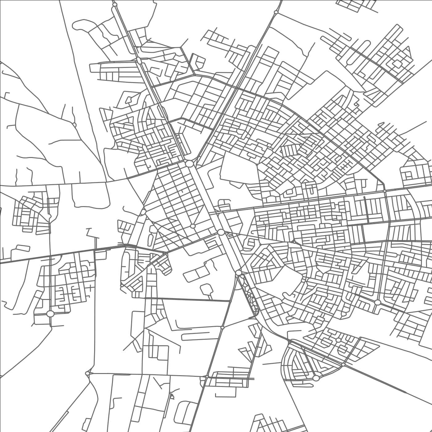 ROAD MAP OF BARRECHID, MOROCCO BY MAPBAKES