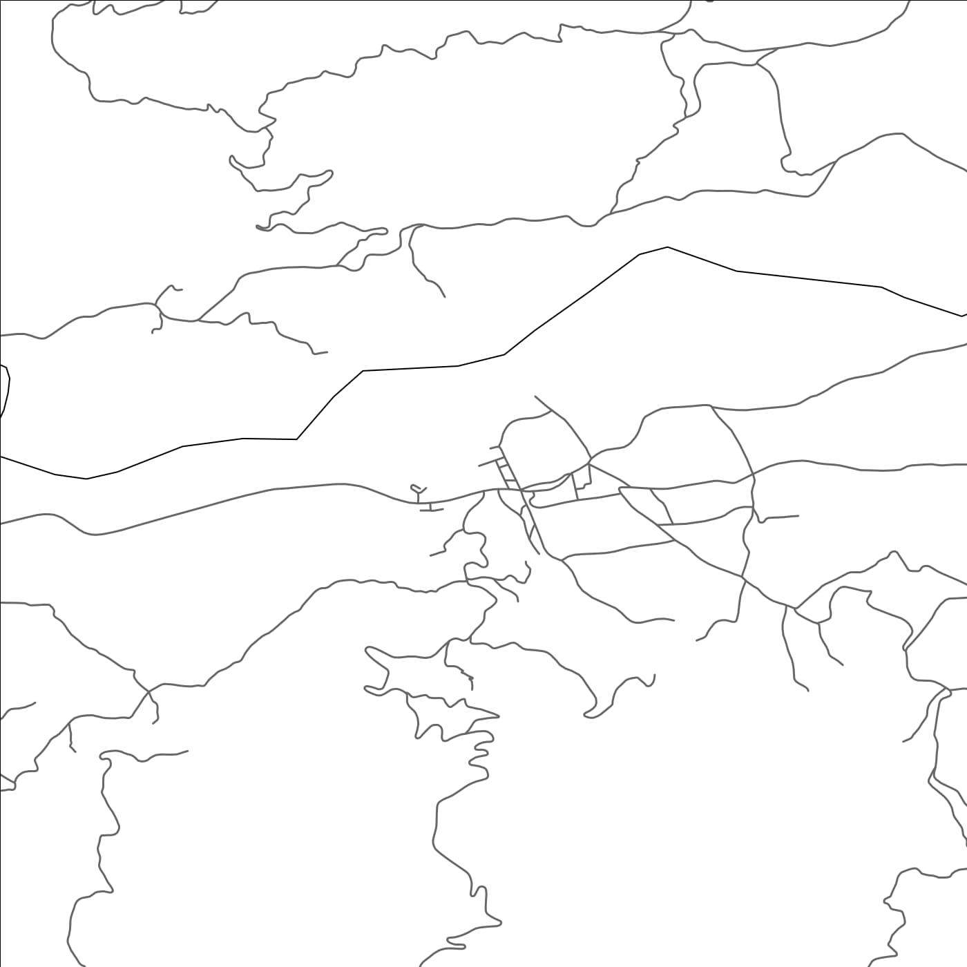 ROAD MAP OF BENI OULID, MOROCCO BY MAPBAKES