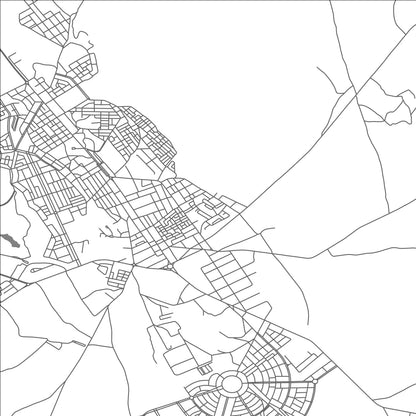 ROAD MAP OF BENSLIMANE, MOROCCO BY MAPBAKES