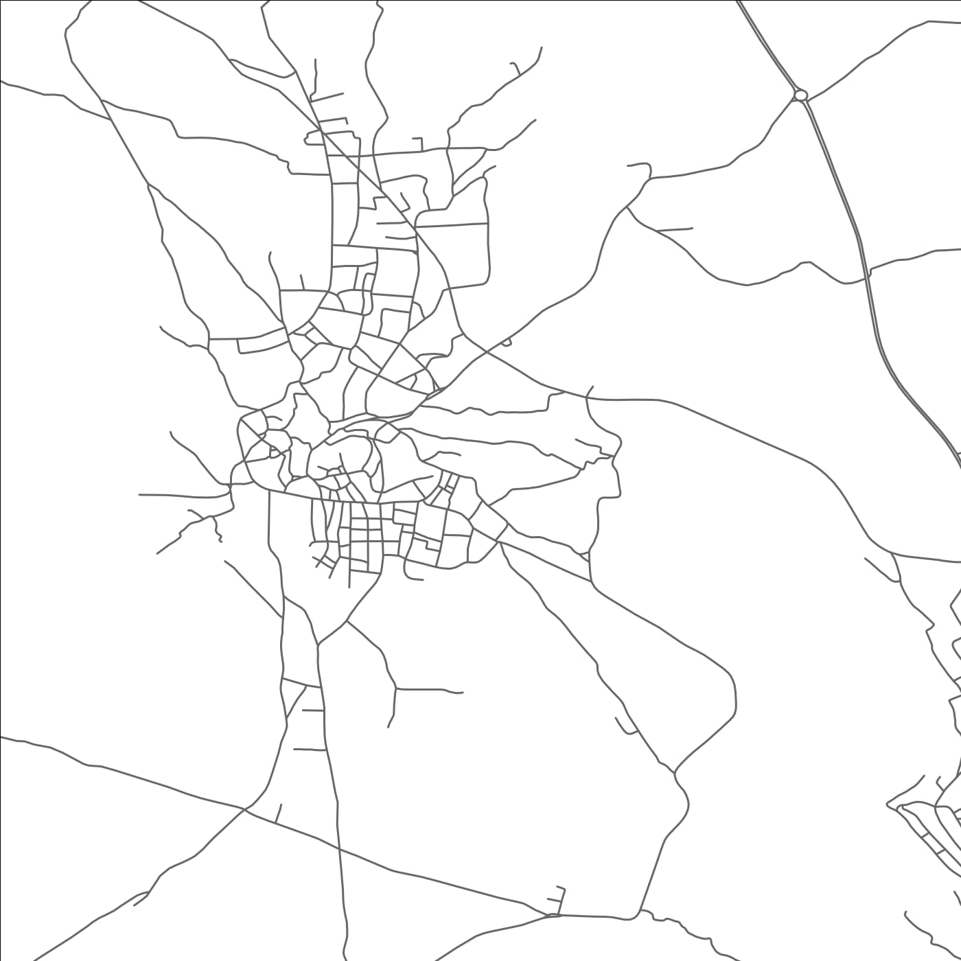 ROAD MAP OF BHALIL, MOROCCO BY MAPBAKES