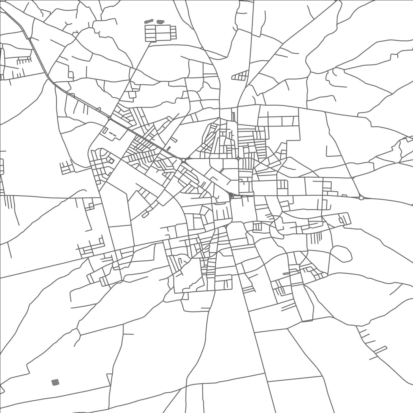 ROAD MAP OF BIOUGRA, MOROCCO BY MAPBAKES