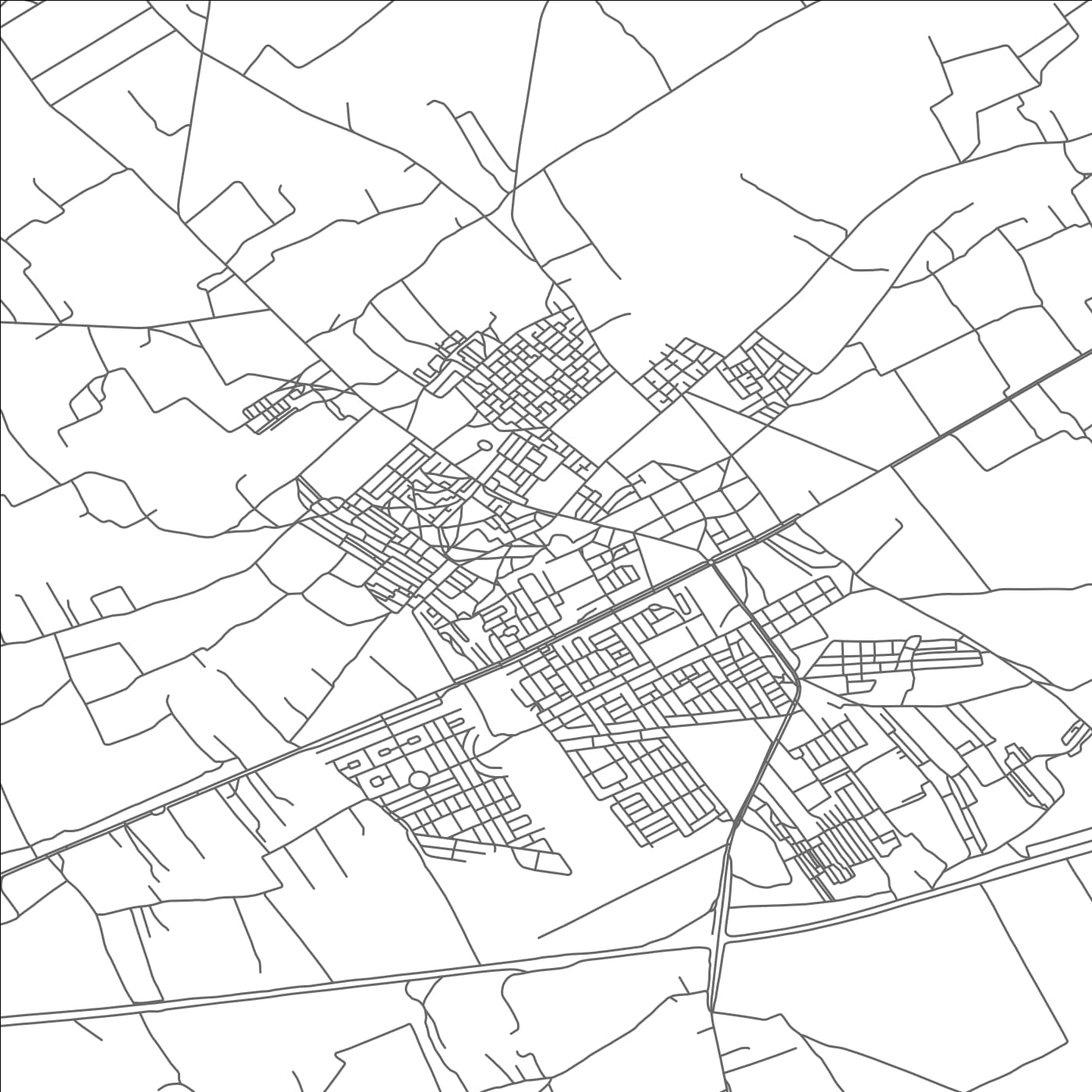 ROAD MAP OF BIR JDID, MOROCCO BY MAPBAKES