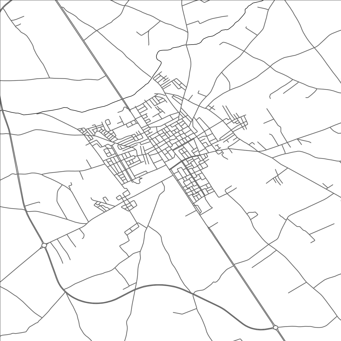 ROAD MAP OF BNI DRAR, MOROCCO BY MAPBAKES