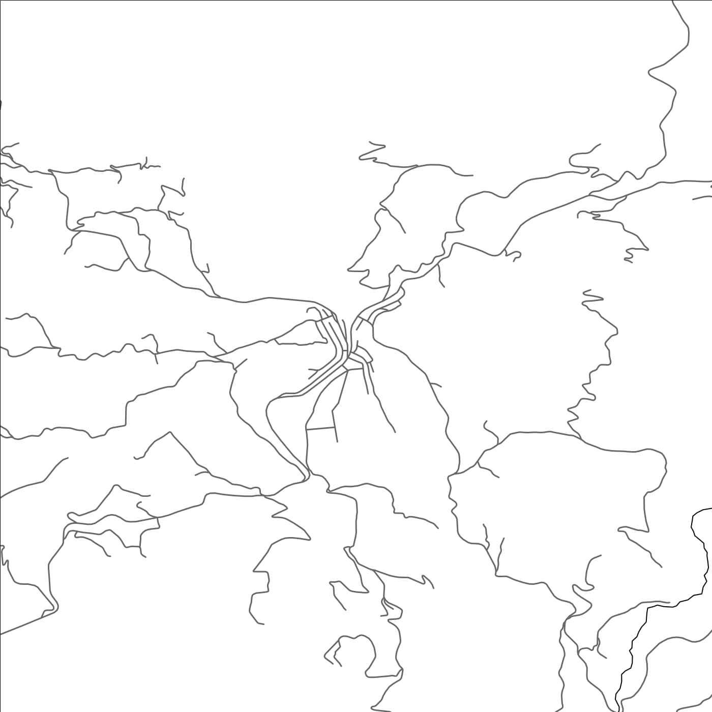 ROAD MAP OF BNI RZINE, MOROCCO BY MAPBAKES