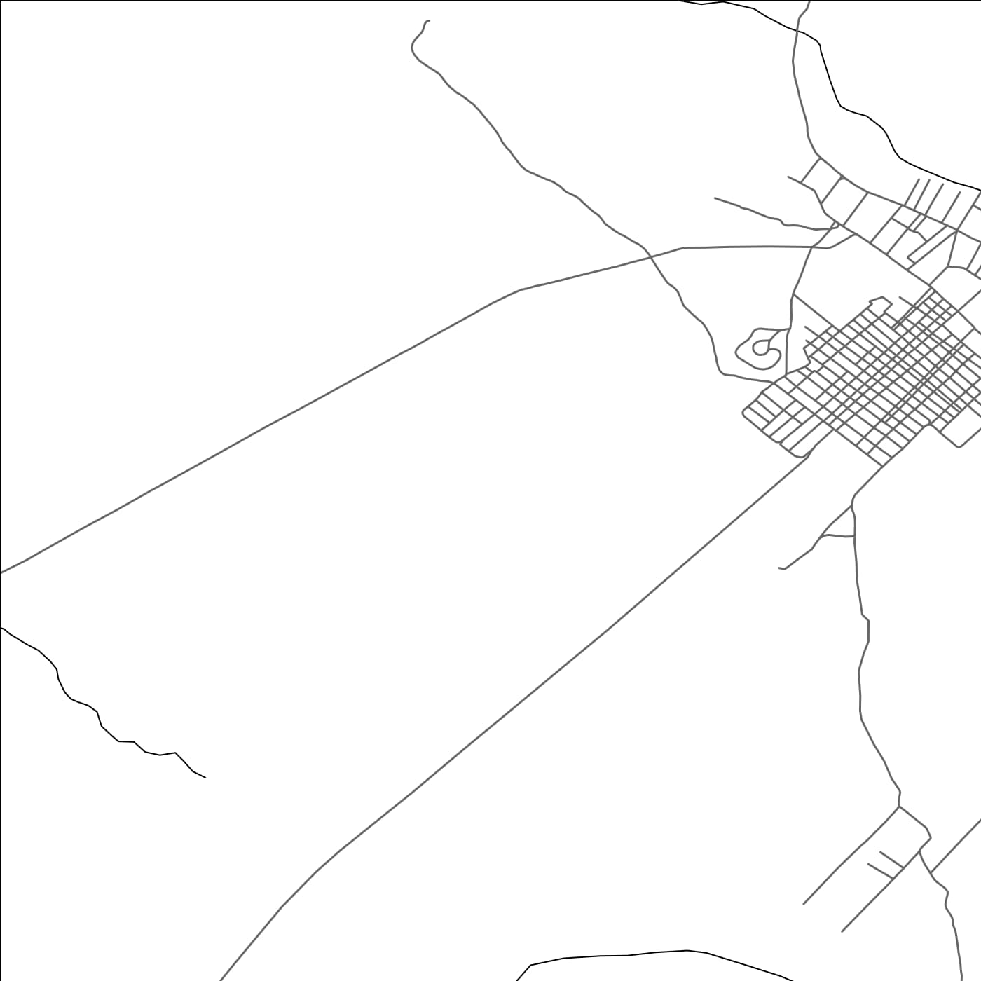 ROAD MAP OF BNI TAJJIT, MOROCCO BY MAPBAKES