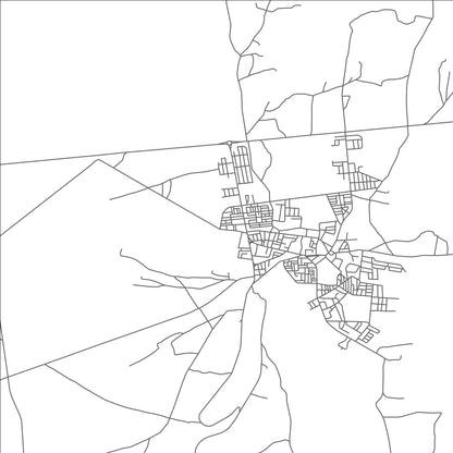 ROAD MAP OF BOU DJENIBA, MOROCCO BY MAPBAKES