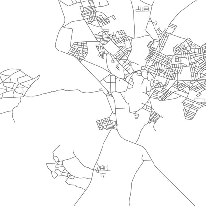 ROAD MAP OF BOUJAD, MOROCCO BY MAPBAKES