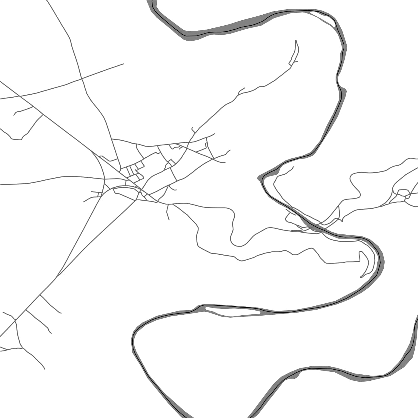 ROAD MAP OF BOULA'WANE, MOROCCO BY MAPBAKES