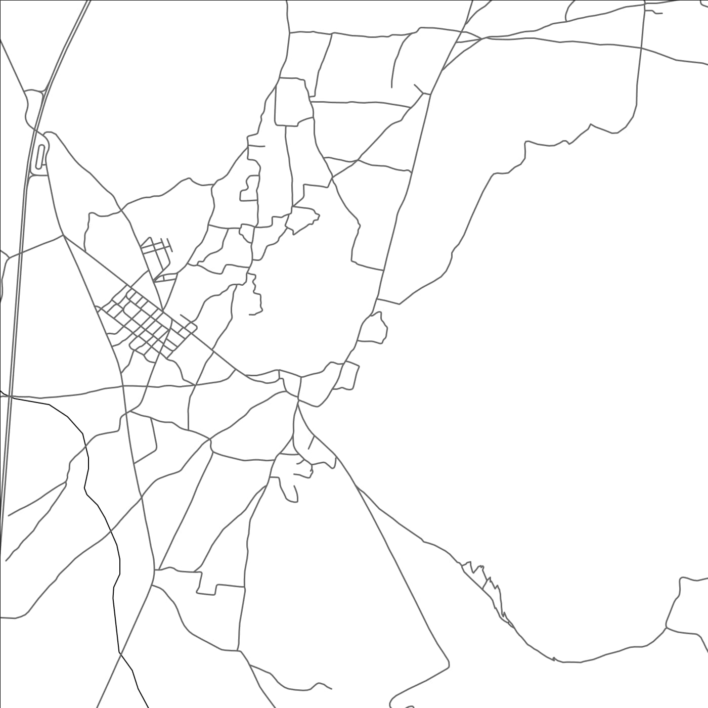 ROAD MAP OF BOUNAAMANE, MOROCCO BY MAPBAKES