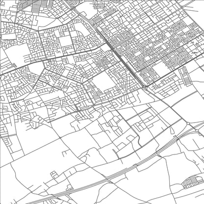 ROAD MAP OF CASABLANCA, MOROCCO BY MAPBAKES