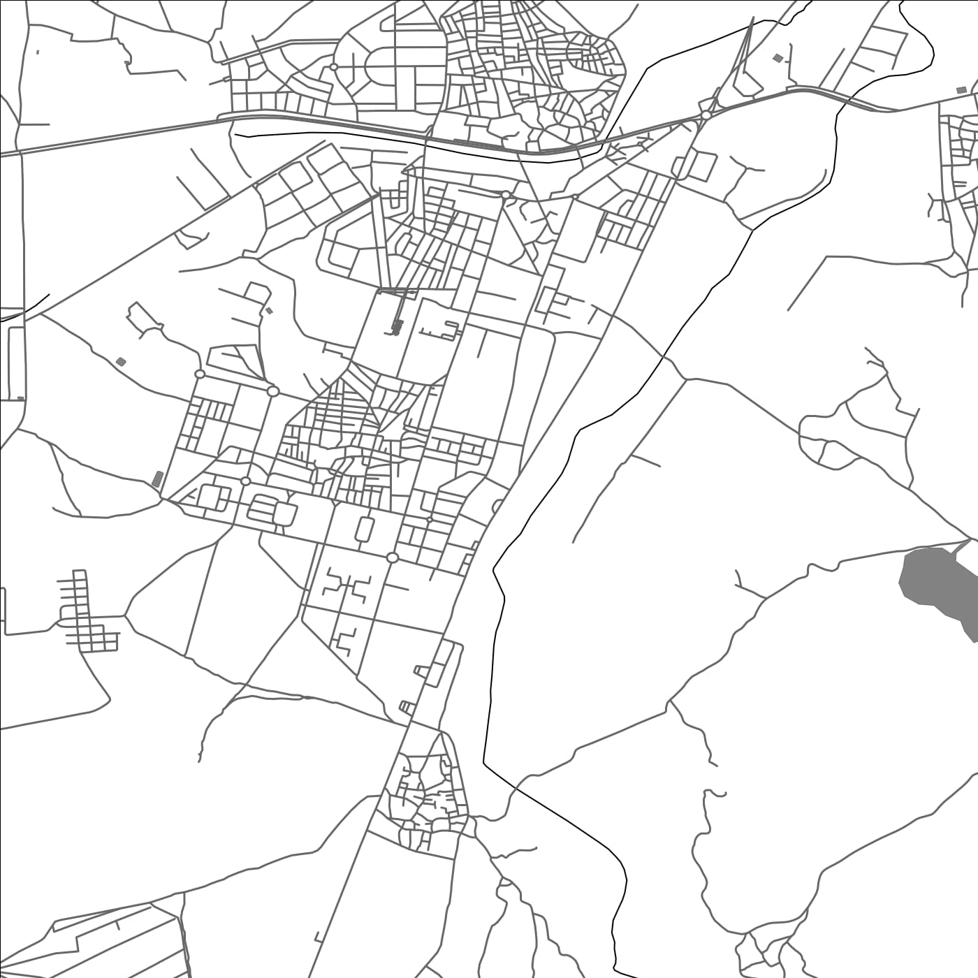 ROAD MAP OF CHICHAOUA, MOROCCO BY MAPBAKES