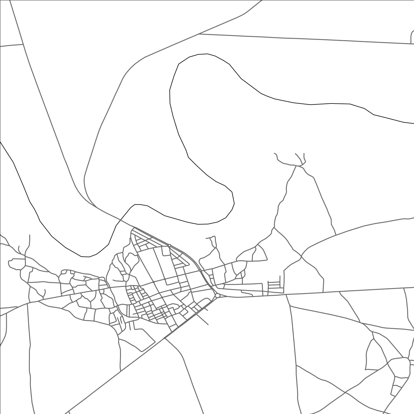 ROAD MAP OF DAR OULD ZIDOUH, MOROCCO BY MAPBAKES