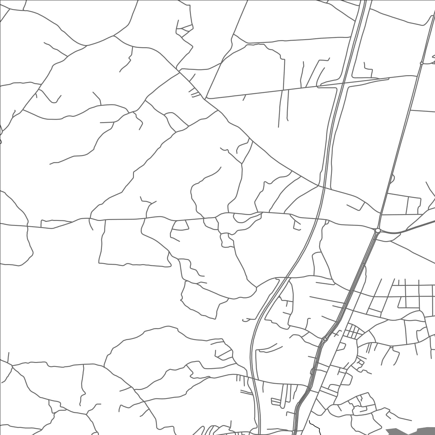 ROAD MAP OF DOUAR EL MELLALIYINE, MOROCCO BY MAPBAKES