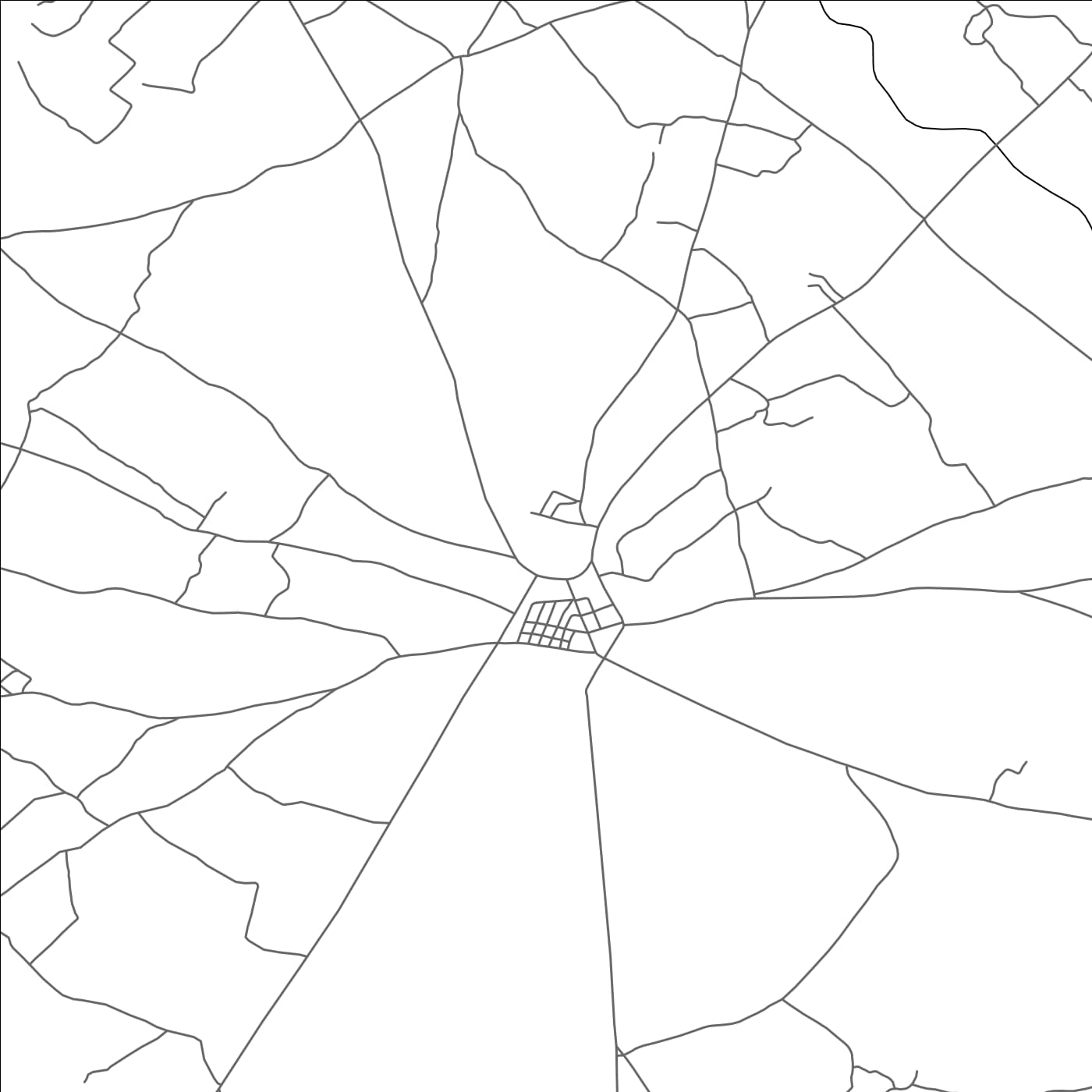 ROAD MAP OF DOUAR OULAD HSSINE, MOROCCO BY MAPBAKES