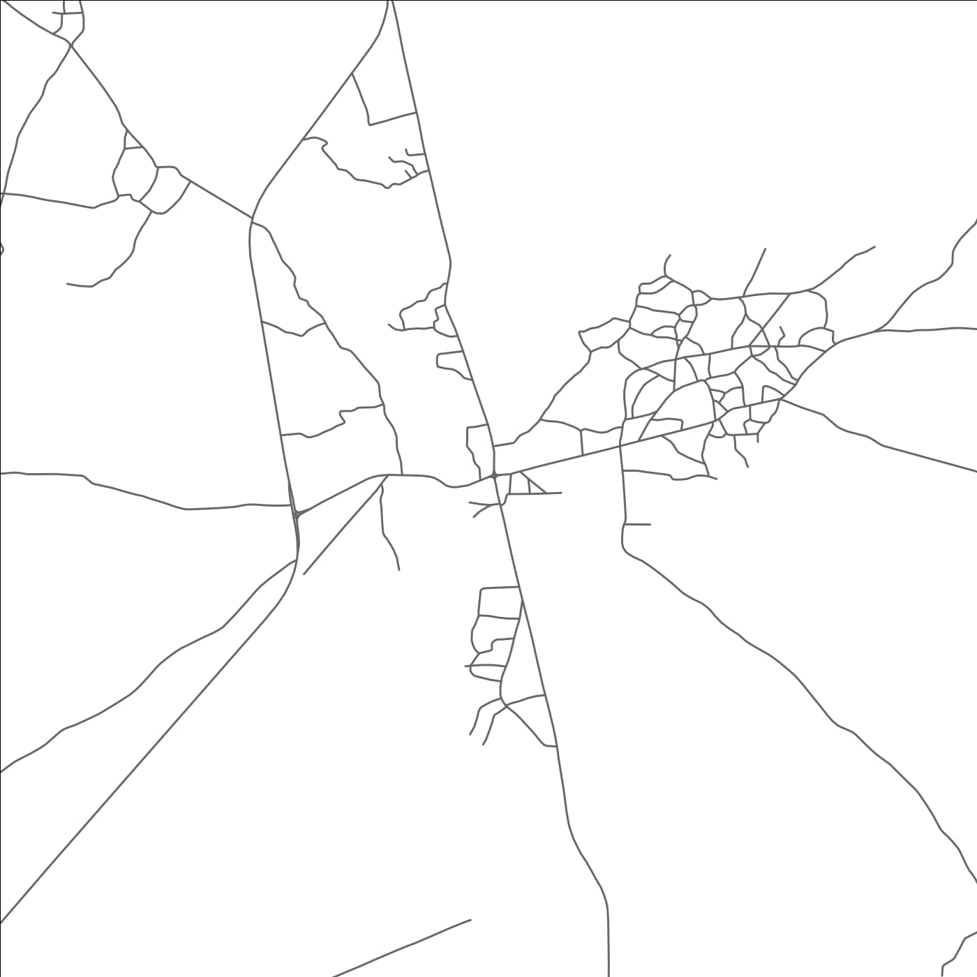 ROAD MAP OF DOUAR OULAD SIDI MOUSSA, MOROCCO BY MAPBAKES