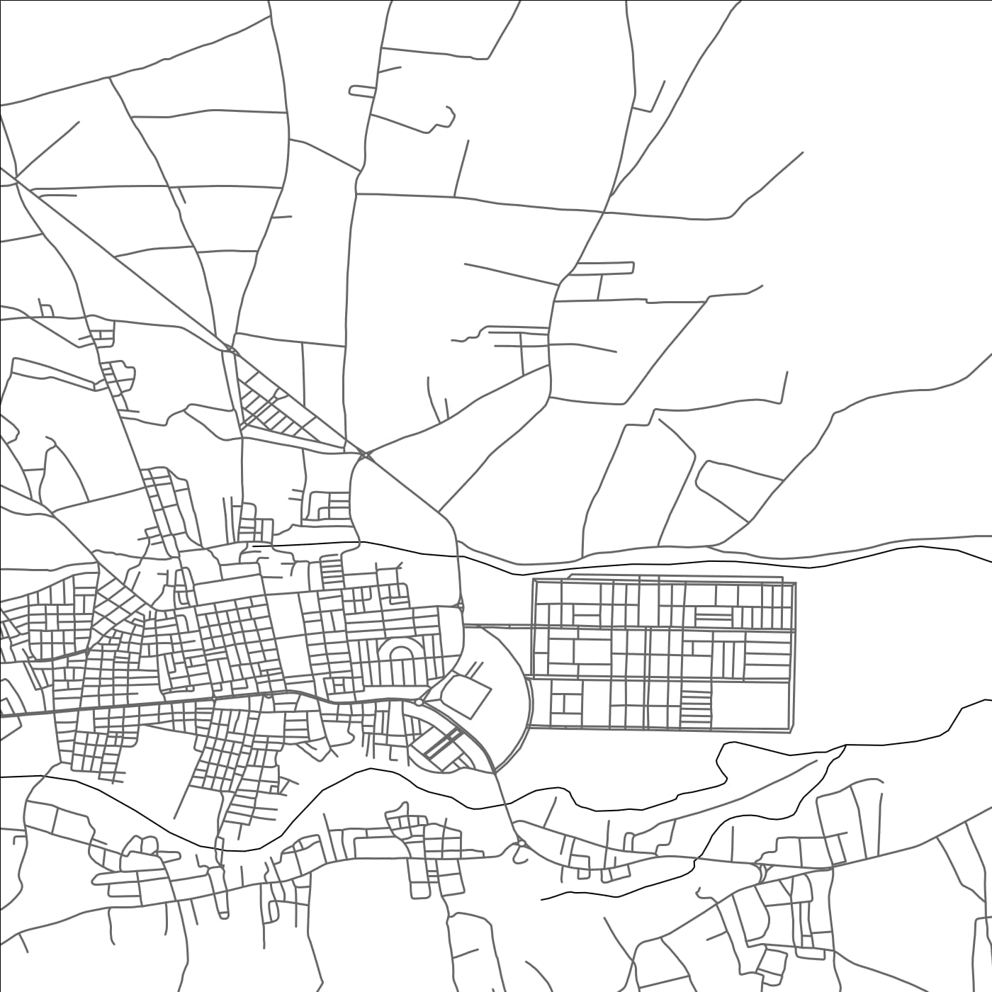 ROAD MAP OF DRIOUCH, MOROCCO BY MAPBAKES