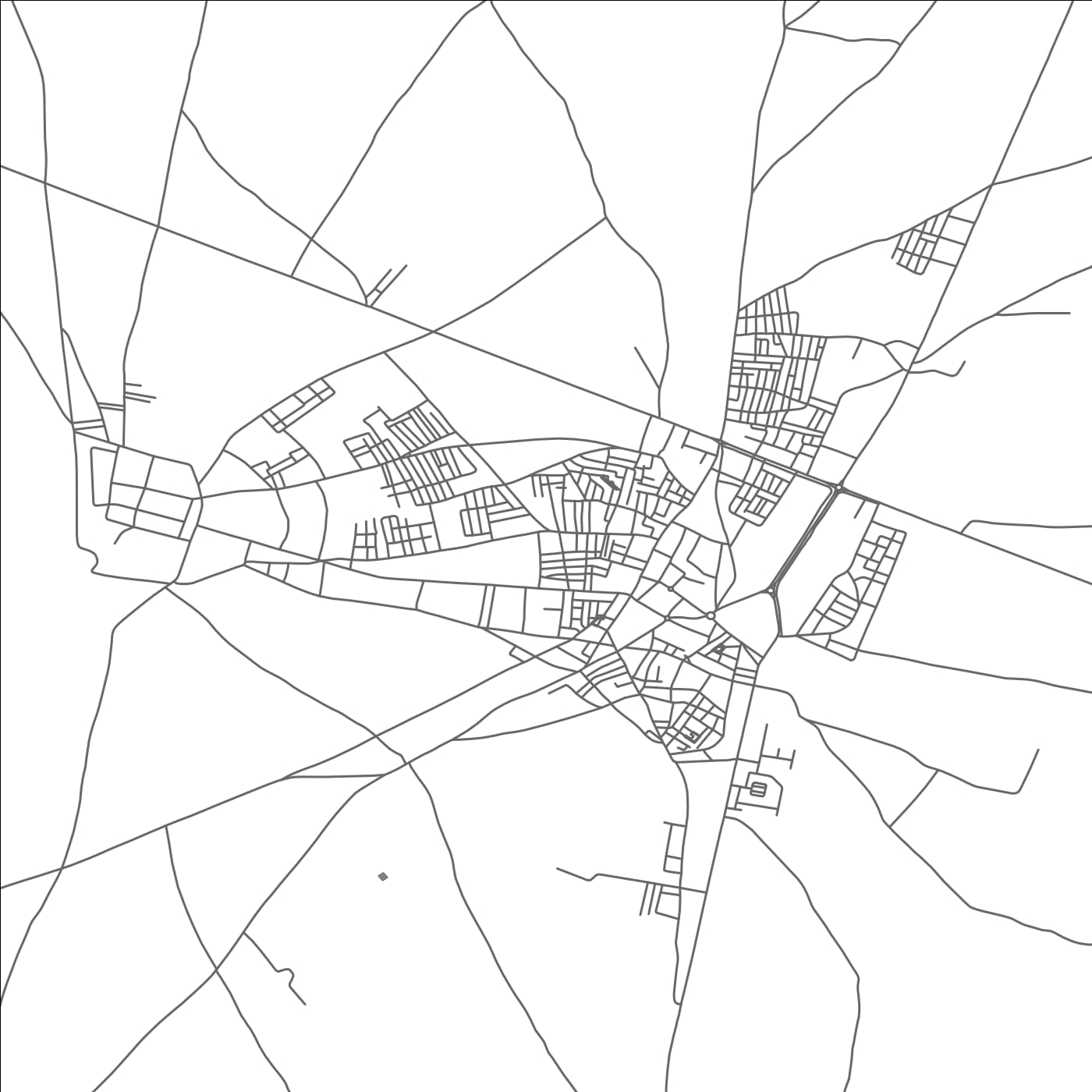 ROAD MAP OF ECHEMMAIA EST, MOROCCO BY MAPBAKES