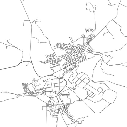 ROAD MAP OF EL HAJEB, MOROCCO BY MAPBAKES