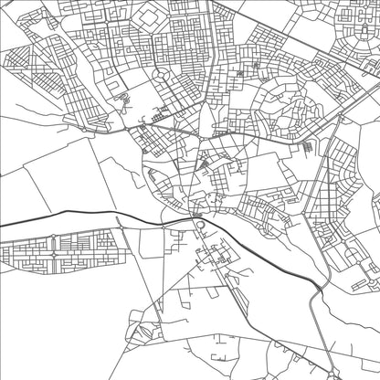 ROAD MAP OF EL KELAA DES SRARHNA, MOROCCO BY MAPBAKES