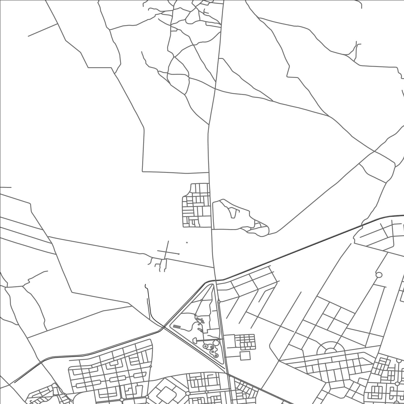 ROAD MAP OF EL MARMOUTA, MOROCCO BY MAPBAKES