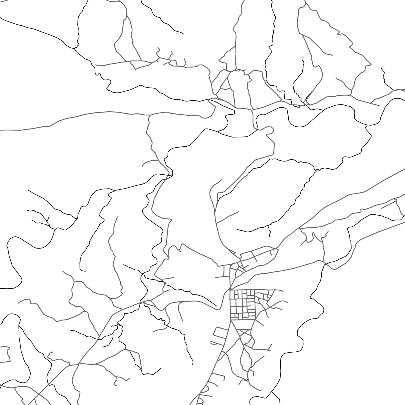 ROAD MAP OF FARKHANA, MOROCCO BY MAPBAKES