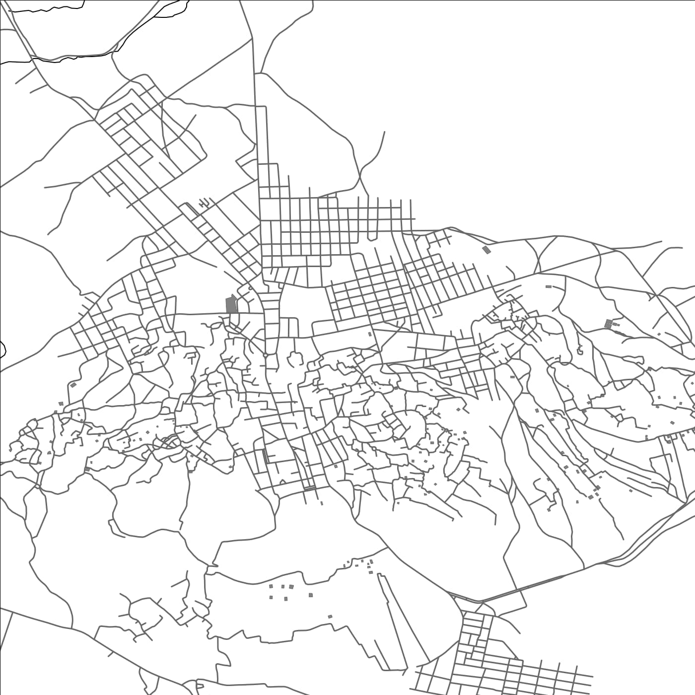 ROAD MAP OF FIGUIG, MOROCCO BY MAPBAKES