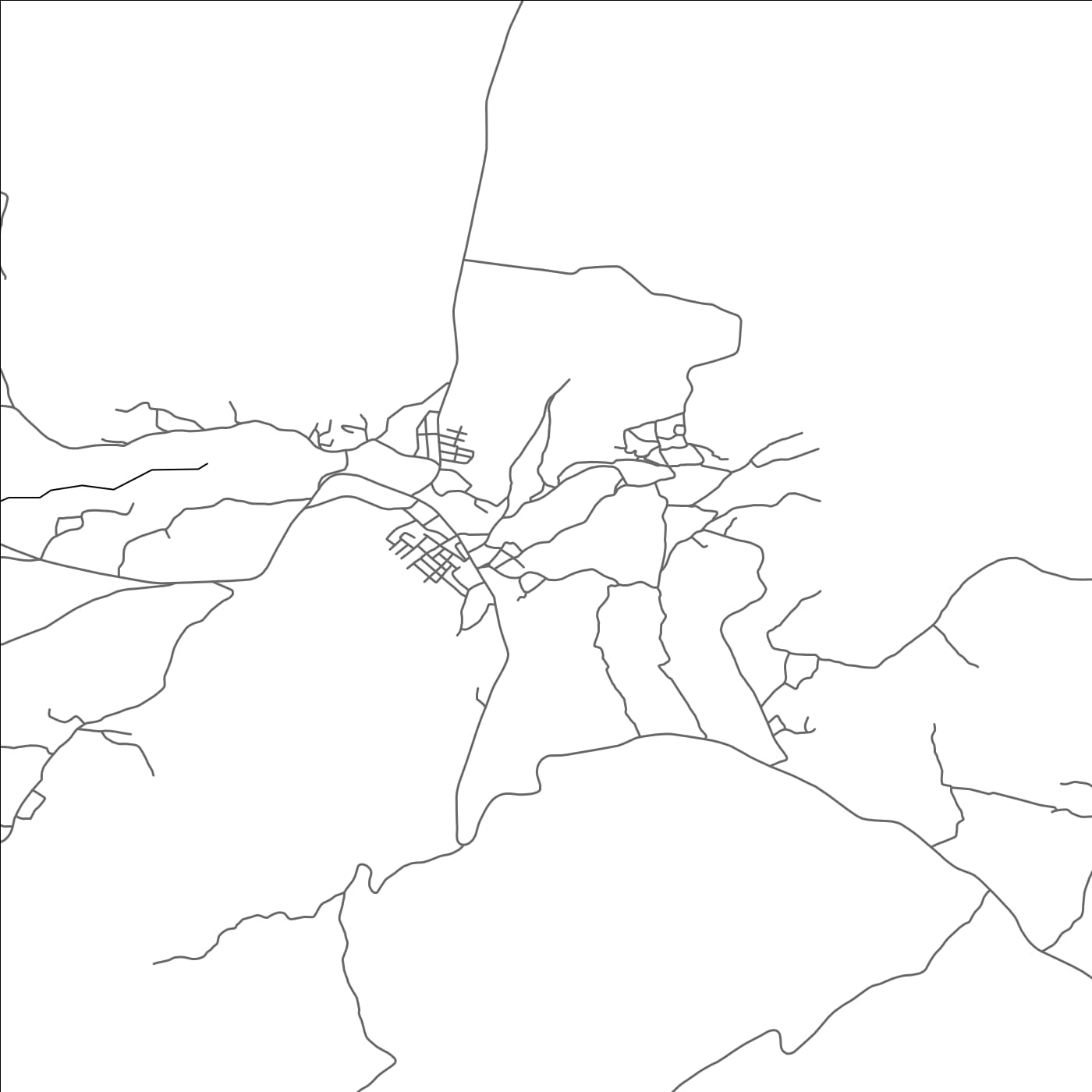 ROAD MAP OF FOUM JAM'A, MOROCCO BY MAPBAKES